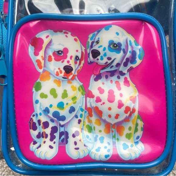 Lisa Frank Spotty Dotty Dalmatian Dog Puppy Clear Mini Backpack Polka Dots FLAWS - Picture 2 of 13